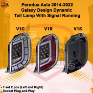 Perodua Axia Tail Lamp Galaxy Design Dynamic With Signal Running Lampu Belakang Axia 2014-2022