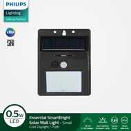 PROMO!!! PHILIPS BWS010 Lampu Sorot Led Solar Panel Cahaya Matahari Outdoor Sensor Gerak