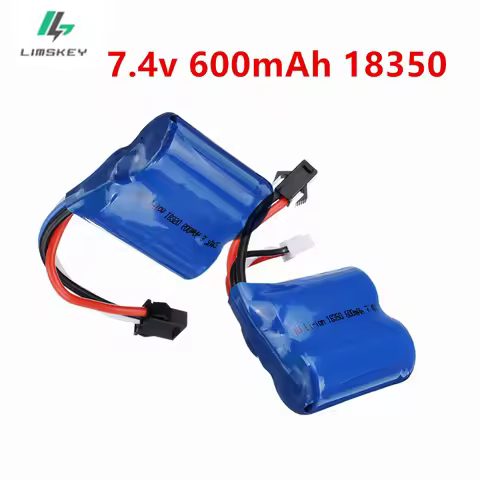 18350 Li-ion 7.4V 600mah Battery and USB Chager for H100,H102,S1,S2,S3,S4,S5, High Speed RC Racing B
