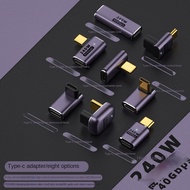 240W High Power Type-C Adapter 90 Degree Elbow L Head U-Shaped 40Gbps Transmission USB4.0 Full Funct