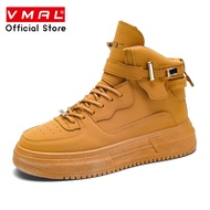 VMAL Gaobang Leather Fashion Casual Shoes White Shoes Student Men's Shoes