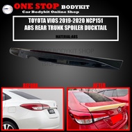 TOYOTA VIOS NCP151 2019-2020 ABS REAR TRUNK SPOILER DUCKTAIL ABS SKIRT LIP BODYKIT (BLACK)