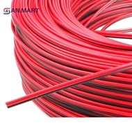 AN.MART 10m LED Cables 2 Pin LED Strip Cable 22AWG 2 Core Red Black Electrical Wire MY