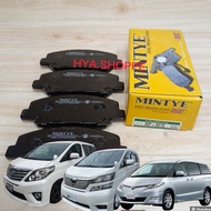 TOYOTA VELLFIRE,ALPHARD ANH20, MNH20, ESTIMA ACR50, GSR50 FRONT MINTYE DISC BRAKE PADS / BREK PAD DE