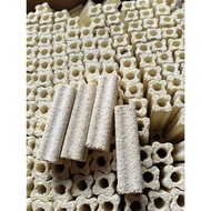 Gold bar porcelain, apricot porcelain. size 16x4x4cm, 10x3x3cm aquarium water filter material