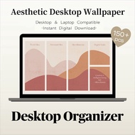 [W01] Desktop Organiser PC wallpaper Windows  Mac Computer PNG | JPEG | JPG format todolist urgent tasks