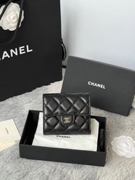 CHANEL Classic Flap CF 羊皮 銀包 卡包