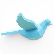 數位 DIY FLYING PIGEON (printable pdf template). Dove on the wall. Paper Sculpture