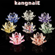 KANGNAI Crystal Lotus Flower Figurine, 120mm Lotus Flower Decor Lotus Flower Ornament, Paperweight T