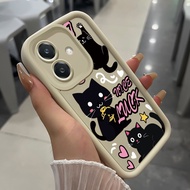 Case For OPPO A3 4G A3 Pro 5G A3X 4G A3X 5G A40 A60 5G Three-Color Cat Phone Silicone Shockproof