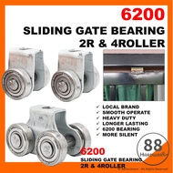 6200 Heavy Duty sliding door roller Bearing Double Four Side Roda Pintu Sliding Gate Grill Pagar Bes