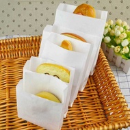 20Pcs White Kraft Paper Fried Chicken Bread Burger Burrito Takeout Pack Wrapping Oil