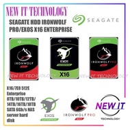 Seagate HDD IRONWOLF PRO & EXOS X16 X18 7E8 Enterprise 8TB 10TB 12TB 14TB 16TB 18TB 20TB SATA 6Gb/s 