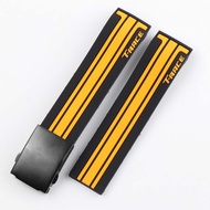 Waterproof Sport Loop Rubber Watch Band for Tissot T-Race T048 T048.417 21mm Orange Watchband Wrist 