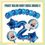 Baby Boss Number E Balloon Package Baby Boss Birthday Decoration/
