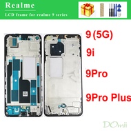 กรอบจอ LCD หน้าสำหรับ Realme 9 Pro 9Pro Plus 9i 9 4G 5G กรอบด้านหน้าหน้าจอ Lcd กรอบเคสขนาดกลาง