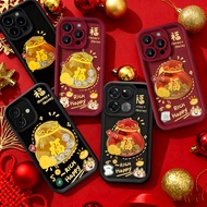 2026 New Year 3D Lucky Bag Gold Coin Get Rich Casing For Xiaomi 15T Pro 15T 14T Poco F7 5G M7 4G X7 