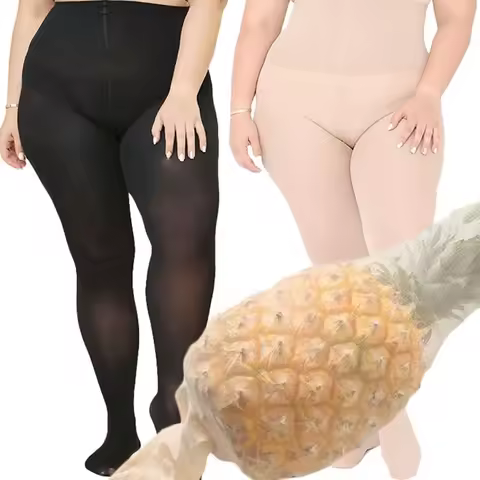 Pineapple Anti-scratch Women Stocking Summer legging Pantyhose Thin Invisible Stockings Plus size Le