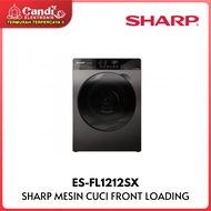 SHARP Mesin Cuci 12,5 Kg J-Tech Inverter ES-FL1212SX