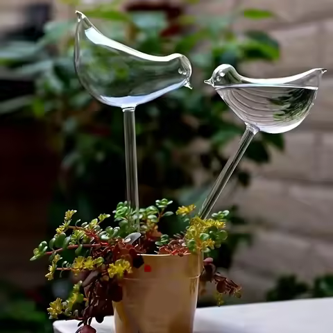3/5pcs Automatic Bird-Shaped Self-Watering Globes,Drip Irrigation Tools for Indoor & Outdoor,Decorat