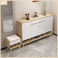 Solid wood household shoe cabinet Nordic door shoe cabinet Shoe stool door can sit multi-functional new Chinese shoe cabinet
