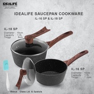 IDEALIFE SAUCEPAN PAN 18CM 16CM/