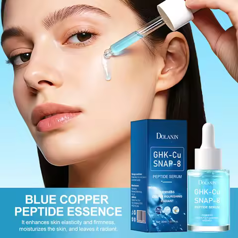 GHK-CU Copper Peptides Facial Serum With SNAP-8 Deep Hydration Nourishing Facial Essence For All Ski
