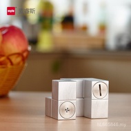 Seasoning Jar Rubik's Cube Stainless Steel Kitchen Creative Salt Pepper Shaker Seasoning Box Seasoni