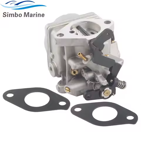 3R4-03200 Outboard Engine Carburetor Kit with Gasket for Tohatsu 4-Stroke MFS NFS 6 HP Boat Motor 3R