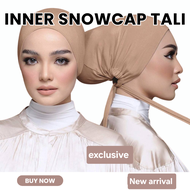 Tudung Inner Snowcap Cotton/ Adjustable Tie Back Modal Elastic Strap Bottom Cap/ Inner Warda Tali