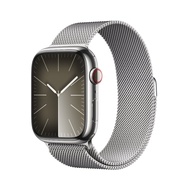 Apple Watch Series 9 GPS + Cellular Stainless Steel Case with สาย MILANESE LOOP I iStudio by SPVi