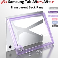 Fit For Samsung Galaxy Tab A9 A9+ 2023 Fashion Transparent Acrylic Case Upgraded Thickened Silicone Cover Tablet TabA9 Wi-Fi LTE 5G 11.0 8.7 inch SM-X115 X110 SM-X216 SM-X215 X210