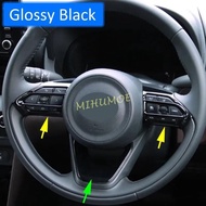 For Toyota Aygo X Yaris Cross Interior Steering Wheel Switch Cover 2020 2021 2022 2023 2024 2025 Glo