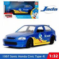 Jada Toys X Civic Type-R Diecast Car Model - Anime Collectible (1:32 Scale)