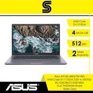 Asus A516E-ABQ1961WS Grey /1962WS Silver/Intel Core i3-1115G4/4G D4/512GB/15.6" FHD/Wins 11/MS H&S/2