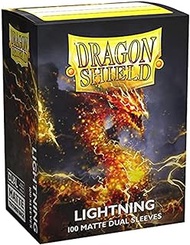 Dragon Shield Standard Size Card Sleeves – Matte Dual Lightning 100CT – MTG Card Sleeves are Smooth &amp; Tough – Compatible with Pokemon, Yugioh, &amp; Magic The Gathering Card Sleeves