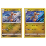 English Pokemon Card Dragonite - 96/149 - Reverse Holo /Dragonite - 96/149 - Holo Rare Sun & Moon (B