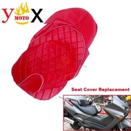☂Forza250 Modified Red PU Leather Scooter Bike Motorcycle Seat Cover Cushion Guard Waterproof Fo C웃