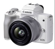 【放】絕版白色 佳能相機 Canon EOS M50 Mark II 白 連 EF-M 15-45mm 鏡頭套裝