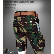 Army Men's Cargo Shorts / Short Striped Pants | Celana Cargo Pendek Pria Army/Celana Loreng Pendek murah
