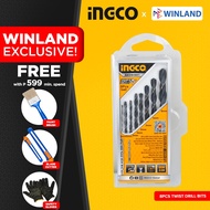 ﹉INGCO by Winland 8 PCS HSS Barena Twist Impact Drill Bit Set for Metal AKDB0801