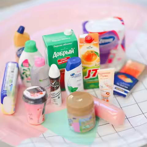 1PCS New Miniature Dollhouse Food 1/6 Scale Supermarket Daily Necessities Pretend Food