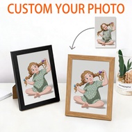 Customized framed transfer print picture frames, 2D fairy tale style picture frames, and fun-filled 