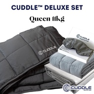 Cuddle™ Deluxe Set - Cool 2.0 Bamboo Fiber Weighted Blanket & Duvet Cover Set & Weighted Lap Pad & W