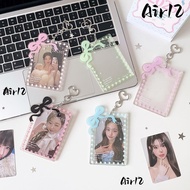 AIR12DN ID Badge Holder, Waterproof  Photocard Holder Keychain, Portable 2.4x3.5 Inch Glitter Jelly 