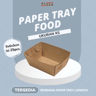 Paper Tray Dine In Kraft Lamination | Dimsum Paper Tray Size 9x6x5cm (XS) contains 25 pcs