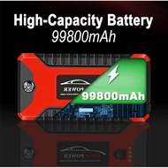 99800mAh Car Jumper Jumpstart High Power Bank with Air Pump, Vechicle 12V Jump Starter Power Bank