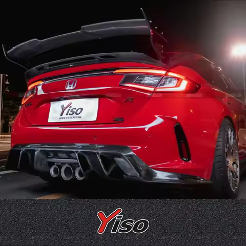 Suitable for TypeR FL5 YISO BATKING carbon fiber rear lip rear spoiler Modified tail lip TypeR FL5 r