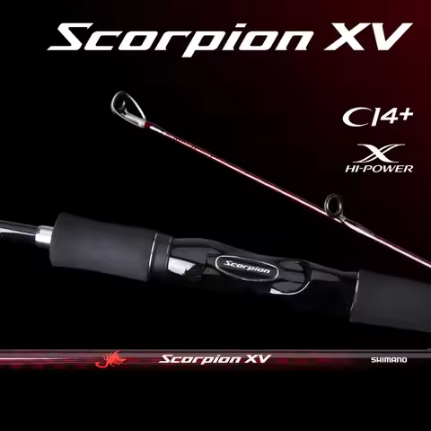 SHIMANO Fishing Rod Scorpion XV Spinning/Casting Fishing Rod FF/F/R 1.22M-1.98M FUJI Rings Portable 