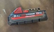 Milwaukee M18 紅鋰電 3.0Ah 高輸出電池